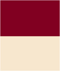 Burgundy and champagne color combination.