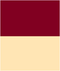 Burgundy and peach color combination.