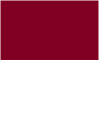 Burgundy and white color combination.