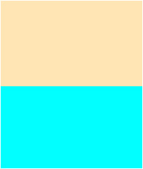 Peach and Cyan color combinations.