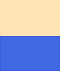 Peach and Royal Blue color combinations.