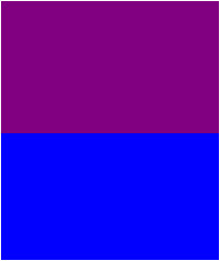Purple and Blue color combinations.