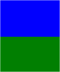 Blue and green color combination.